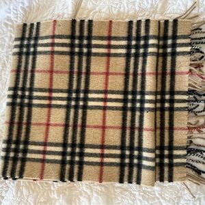 Authentic Burberry 100% Cashmere Scarf nova check